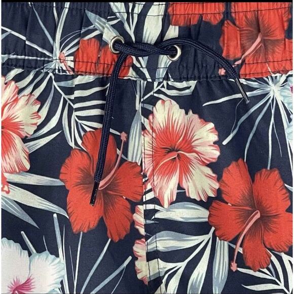 Kyodan Swim Large Board Shorts UPF 40 Quick Dry Floral Hawaiian Drawstring New - Picture 2 of 5